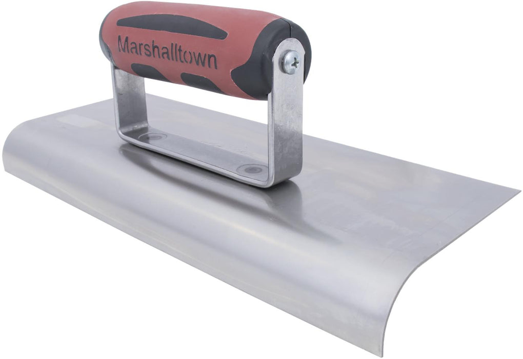 Marshalltown 190SSD – 10" x 4" Stainless Steel Edger (3/8" Radius, DuraSoft Handle)