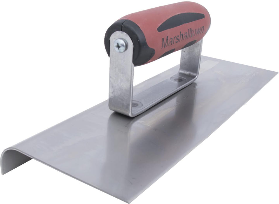Marshalltown 190SSD – 10" x 4" Stainless Steel Edger (3/8" Radius, DuraSoft Handle)
