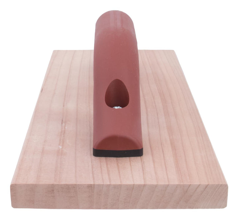 Marshalltown 44D – 12" x 5" Redwood Float (3/4" Thick, DuraSoft Handle)