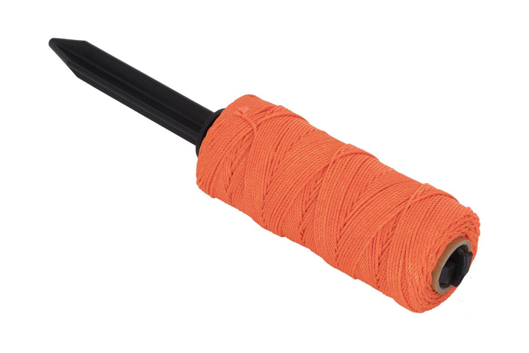 Marshalltown SLW66FO – Refillable Stake Line Winder with 500' #18 Fluorescent Orange Twisted Line