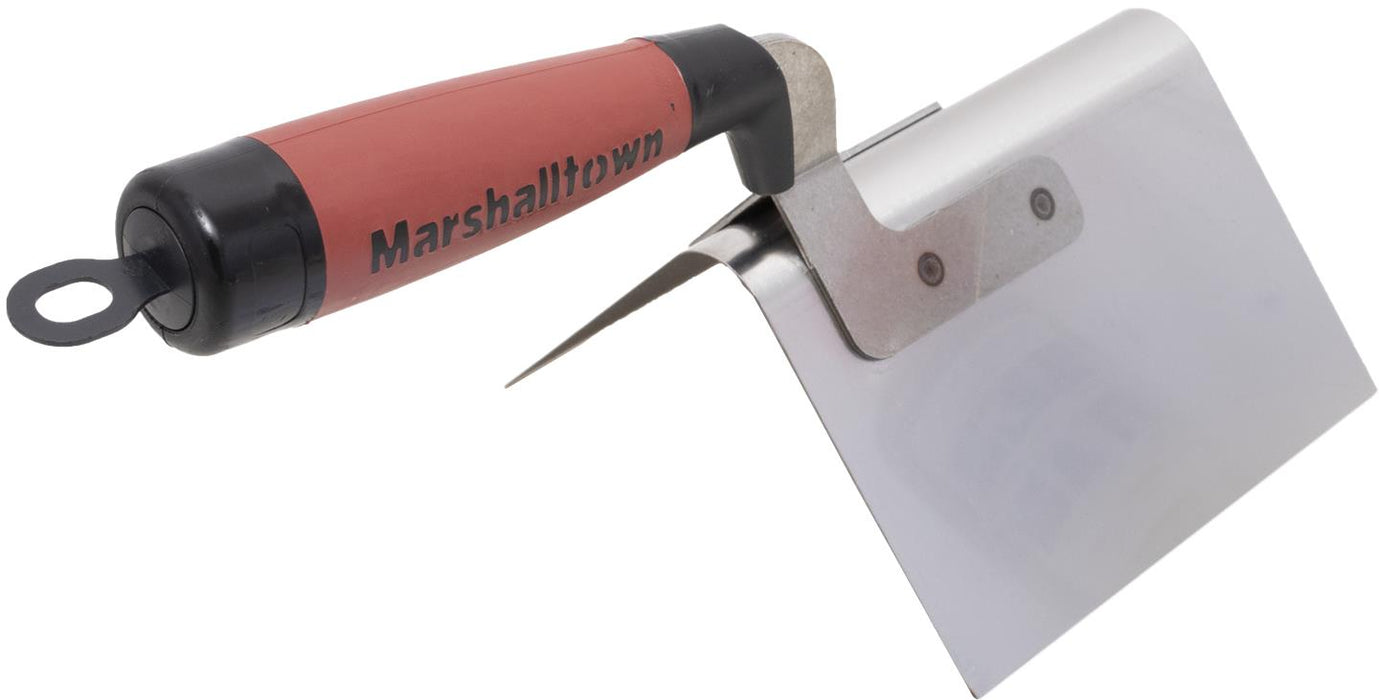 Marshalltown 50D – 5" x 3-1/2" Bullnose Outside Corner Trowel with DuraSoft Handle