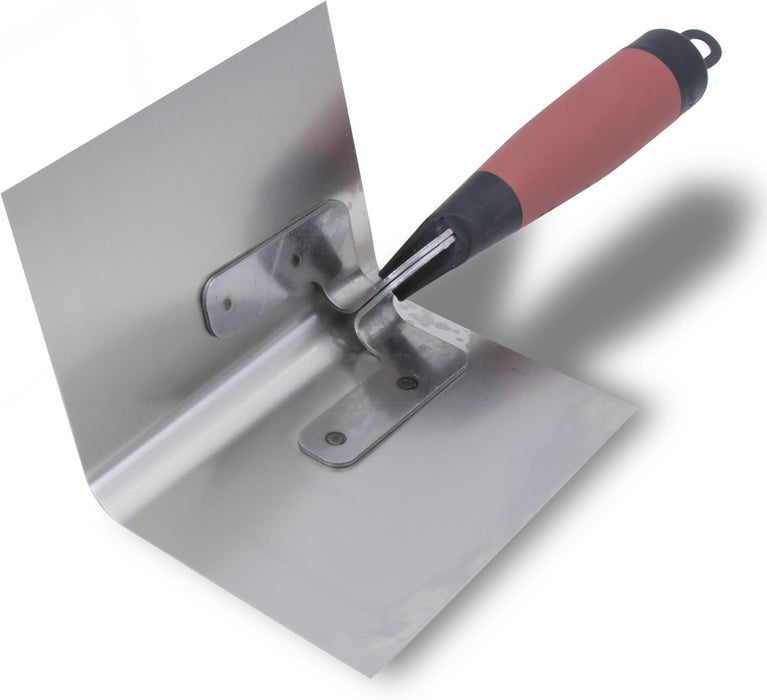 Marshalltown 51D – 5" x 3-1/2" Bullnose Inside Corner Trowel with DuraSoft Handle
