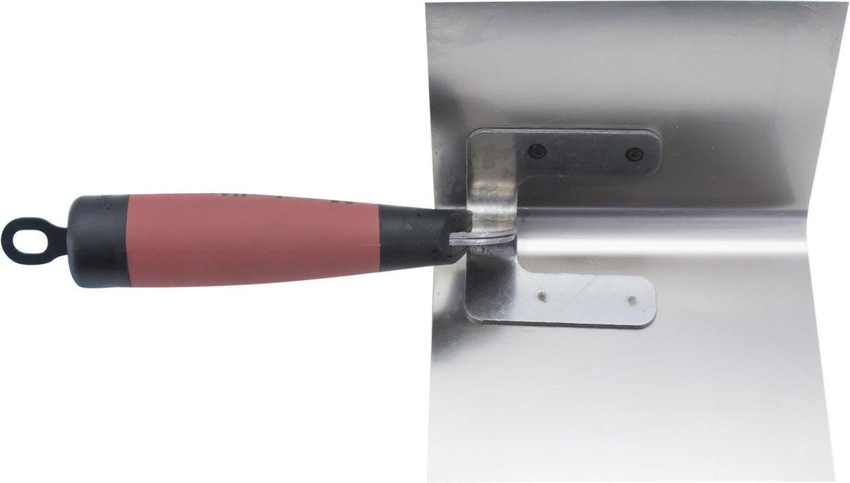 Marshalltown 51D – 5" x 3-1/2" Bullnose Inside Corner Trowel with DuraSoft Handle