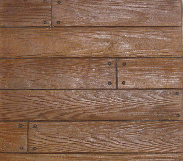 6" Boardwalk Planks (With Nails) Concrete Stamp View