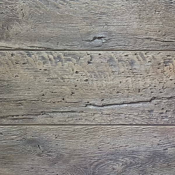 12" Reclaimed Timber Planks Concrete Stamp View