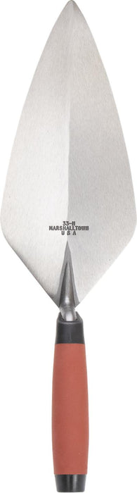 Marshalltown 33 11FG – 11" Brick Trowel, London Pattern (DuraSoft Handle)