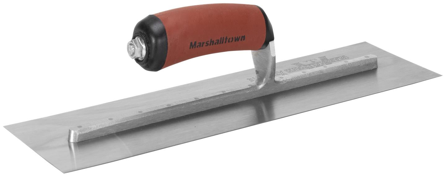 Marshalltown MXS64D – 14" x 4" Finishing Trowel with Curved DuraSoft Handle