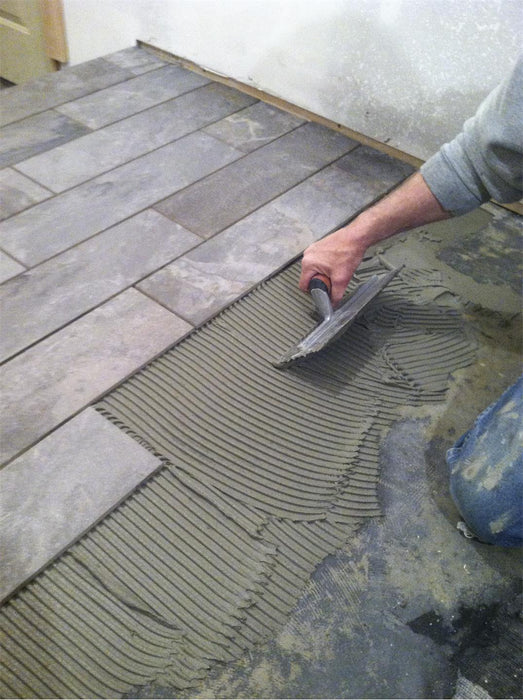 Marshalltown 702SD – 1/4" x 1/4" x 1/4" Square Notch Trowel with DuraSoft Handle