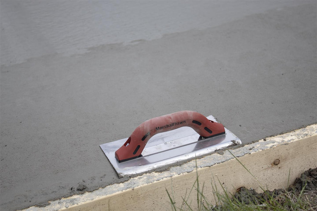 Marshalltown 132SSD – 10" x 6" Stainless Steel Edger (1/2" Radius, 5/8" Lip, DuraSoft Handle)