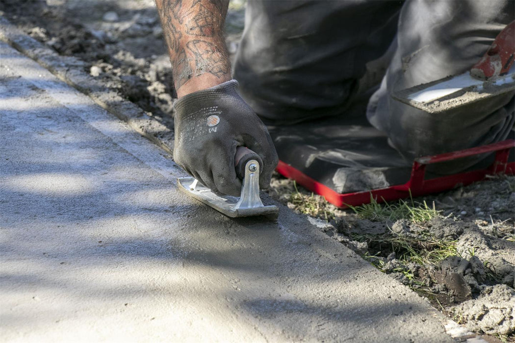 Marshalltown 4154D – 6" x 2 3/16" Zinc Hand Edger (1/4" R, 5/8" L, DuraSoft Handle)