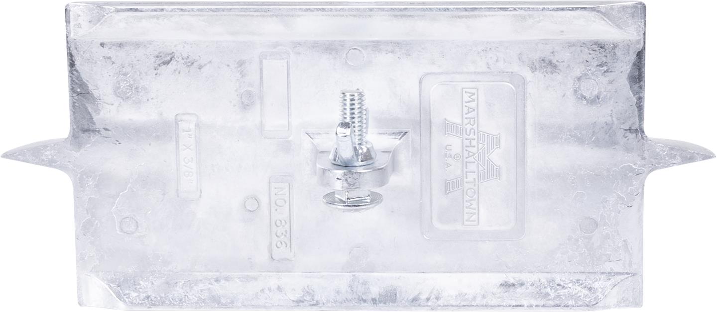 Marshalltown 836 – 8" x 4-3/8" Zinc Walking Groover, 1" Depth x 3/8" Bit