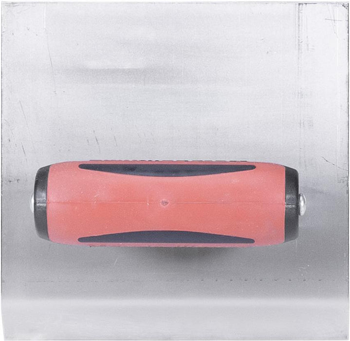 Marshalltown 483CH – 6" x 6" Stainless Steel Chamfer Edger with DuraSoft Handle; 3/4" Lip