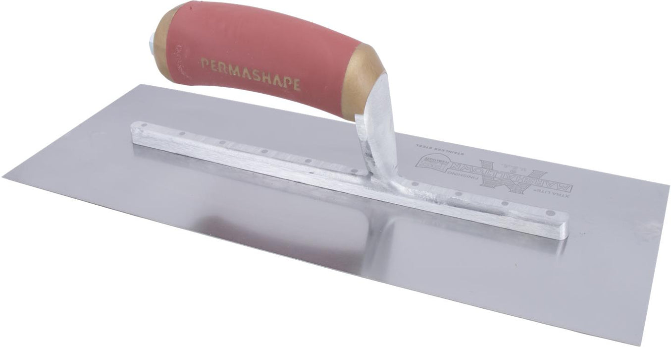 Marshalltown 13SSFPD – 13" x 5" Stainless Steel PermaShape Trowel (DuraSoft Handle)