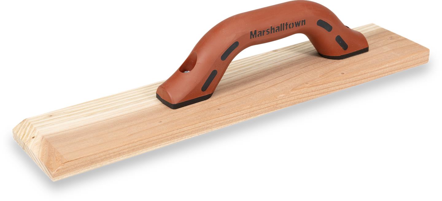 Marshalltown 144D – 16" x 3 1/2" Redwood Float (DuraSoft Handle)