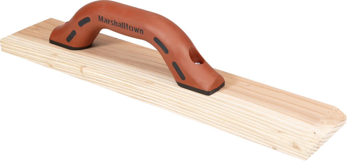 Marshalltown 144D – 16" x 3 1/2" Redwood Float (DuraSoft Handle)