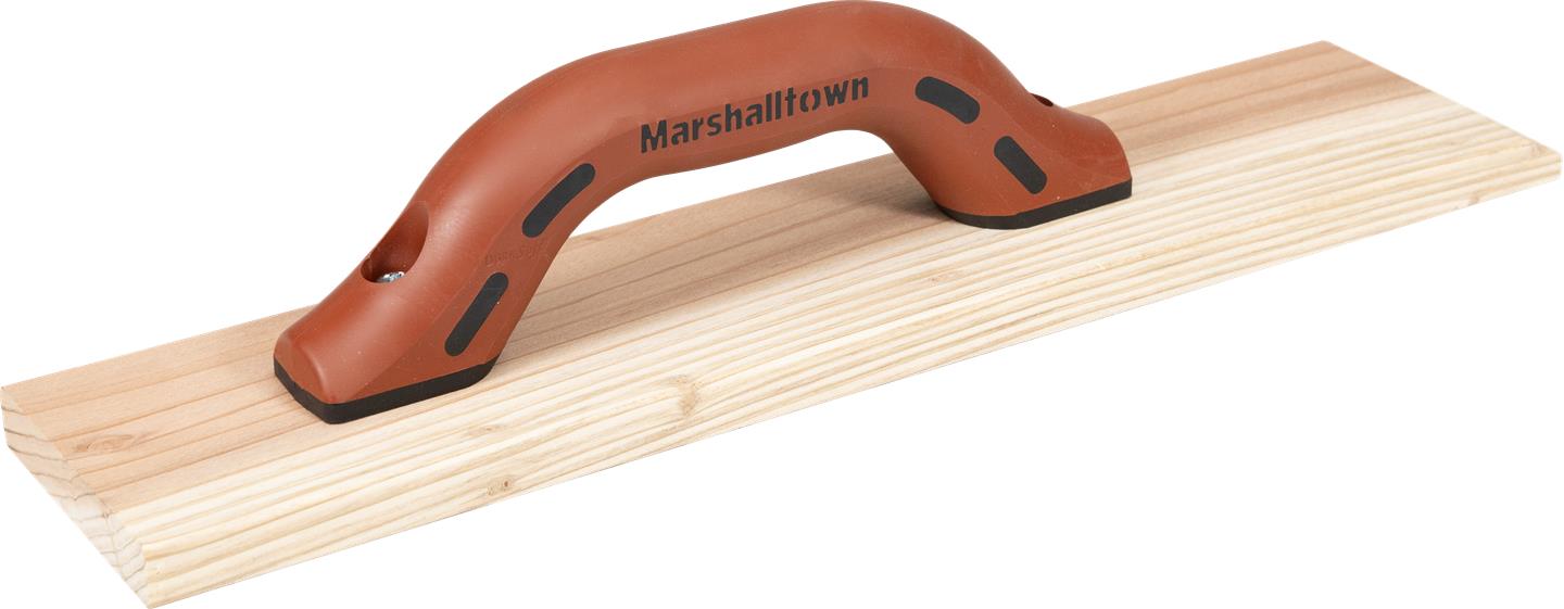 Marshalltown 144D – 16" x 3 1/2" Redwood Float (DuraSoft Handle)