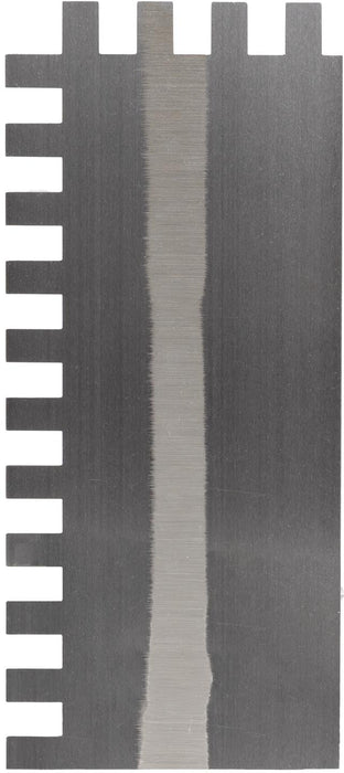 Marshalltown 781S – 1/2" x 3/4" x 1/2" Square Notch Trowel with Curved Handle