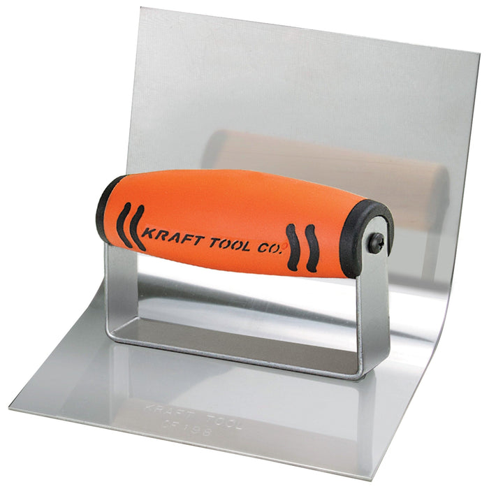 Kraft CF198PF – 6" x 4-1/2" 1-1/2" Radius Gutter Tool (ProForm® Handle)