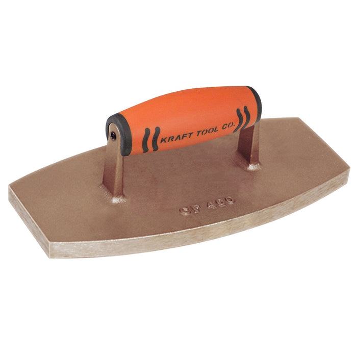 Kraft CF400PF-01 – 9" x 5" Oval Bronze Concrete Name Stamp (No Date Insert, ProForm® Handle)