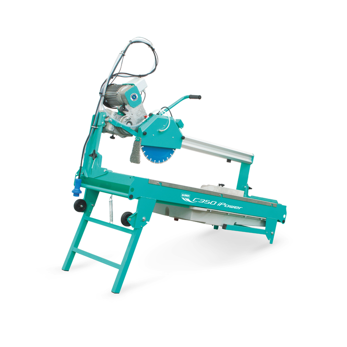 IMER 1188931 – Combicut 350 iPower 14" Overhead Rail Tile, Stone & Masonry Saw with 4 HP 240V Single-Phase Motor
