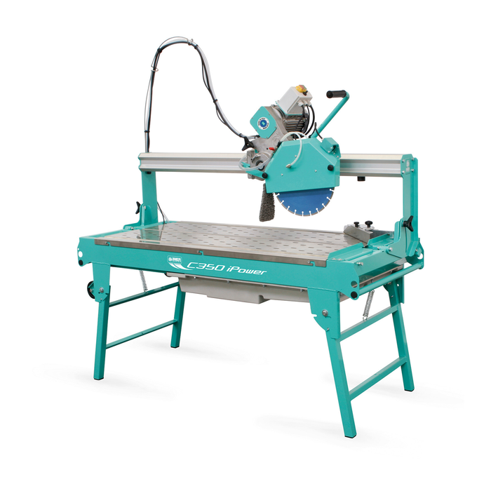 IMER 1188931 – Combicut 350 iPower 14" Overhead Rail Tile, Stone & Masonry Saw with 4 HP 240V Single-Phase Motor
