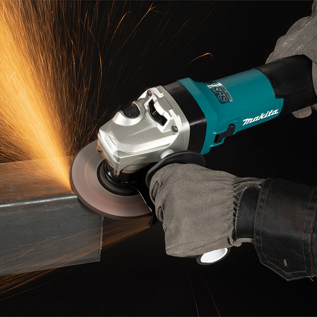 Makita GA5091X01 – 5" Angle Grinder with Mechanical Brake & Thumb Switch