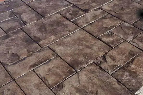 Grand Ashlar Slate Concrete Stamp View