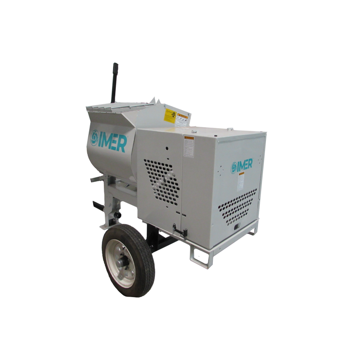 IMER 1130061 – HSM 6 Horizontal Shaft Mortar Mixer, 6 Cu. Ft. Steel Drum with 5.5 HP Honda Gas Engine