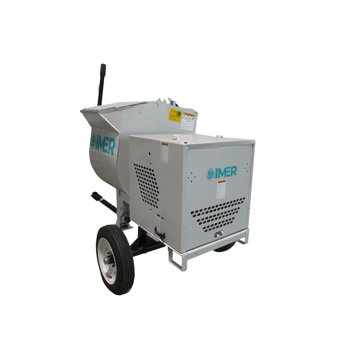 IMER 1130082 – HSM 8 8 Cu. Ft. Horizontal Shaft Mortar Mixer with 1.5 HP Electric Motor (Steel Drum)