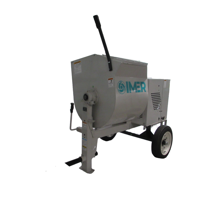 IMER 1130082 – HSM 8 8 Cu. Ft. Horizontal Shaft Mortar Mixer with 1.5 HP Electric Motor (Steel Drum)
