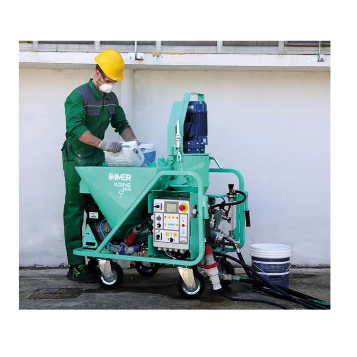 IMER 1106312 – Koine DUAL 9 HP Continuous Mixer & Pump, 208V 3-Phase / 240V Single-Phase