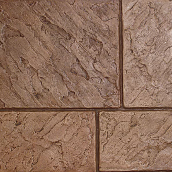 Large Ashlar New England Slate Concrete Stamp View