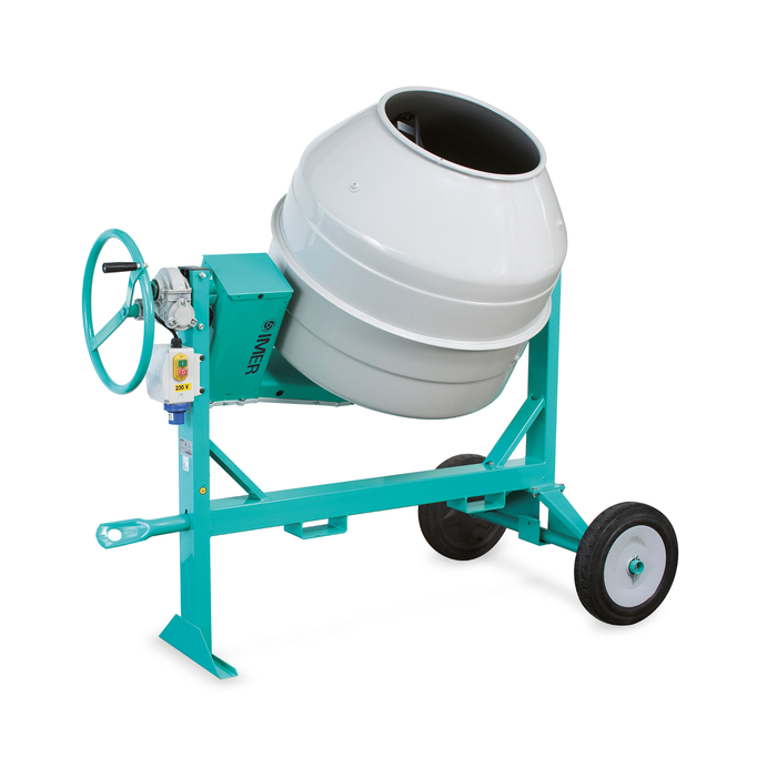 IMER 1105802 – Multi-Mix 350 Portable 12 Cu. Ft. Mixer with 120V 1.9 HP Single-Phase Electric Motor (Steel Drum)