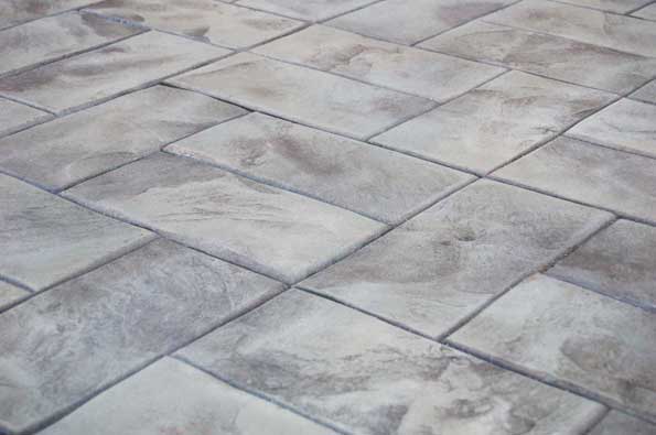 New England Basket Weave Concrete Stamp View