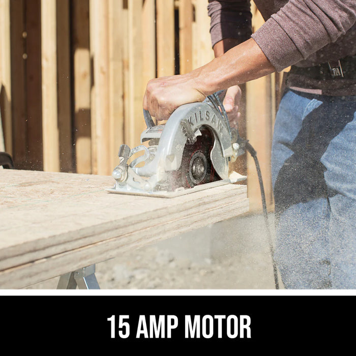 Skilsaw SPT78W-01 – 8-1/4" Worm Drive Circular Saw, 120V