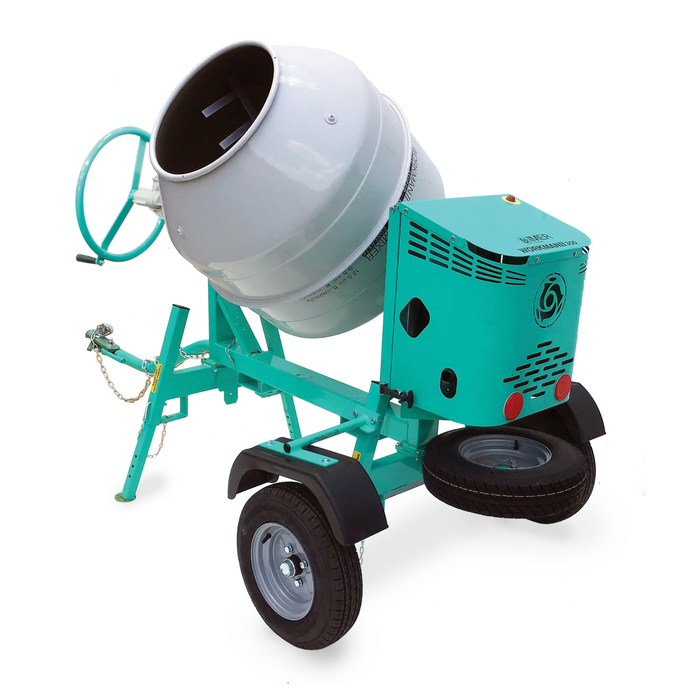 IMER 1105851 – Workman II 250 Towable Multi-Mixer, 9 Cu. Ft. Steel Drum (Without Motor)