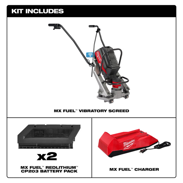 Milwaukee MI-MXF3812CP - MX FUEL Vibratory Screed Kit