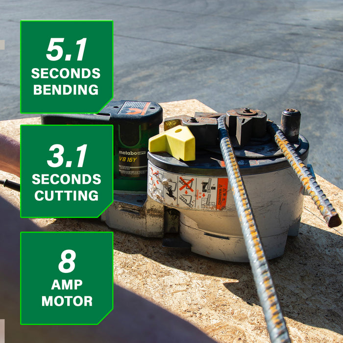 Metabo HPT VB16Y – Portable Rebar Bender & Cutter