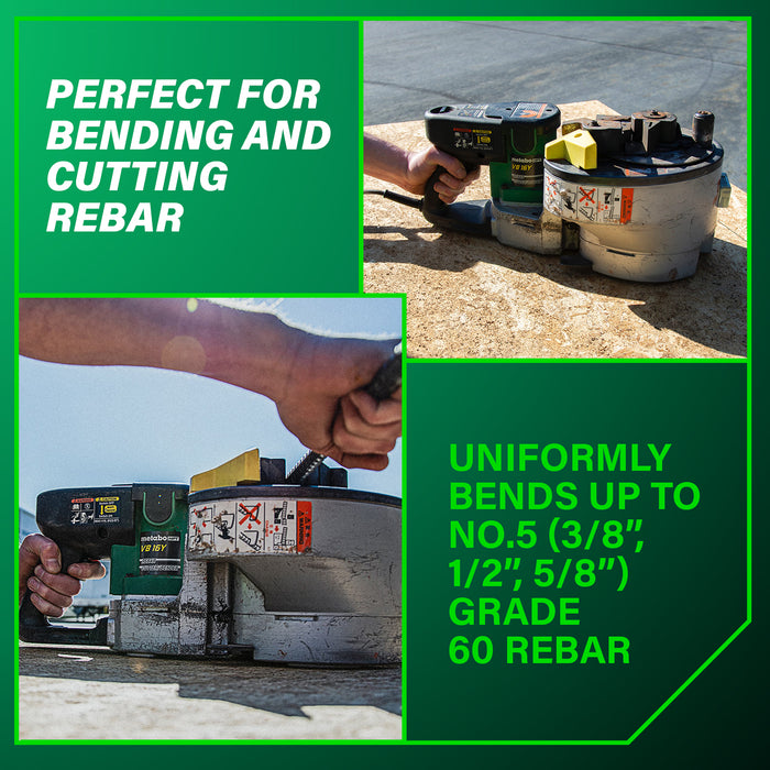 Metabo HPT VB16Y – Portable Rebar Bender & Cutter