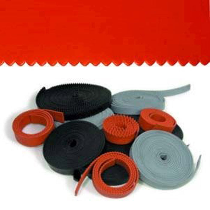 Midwest Rake 79625 – Neoprene Red 3/8" Notch, 25 Ft. Roll